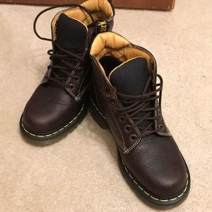 Dr. Martens AirWair Brown Combat Boots - brand new, never worn